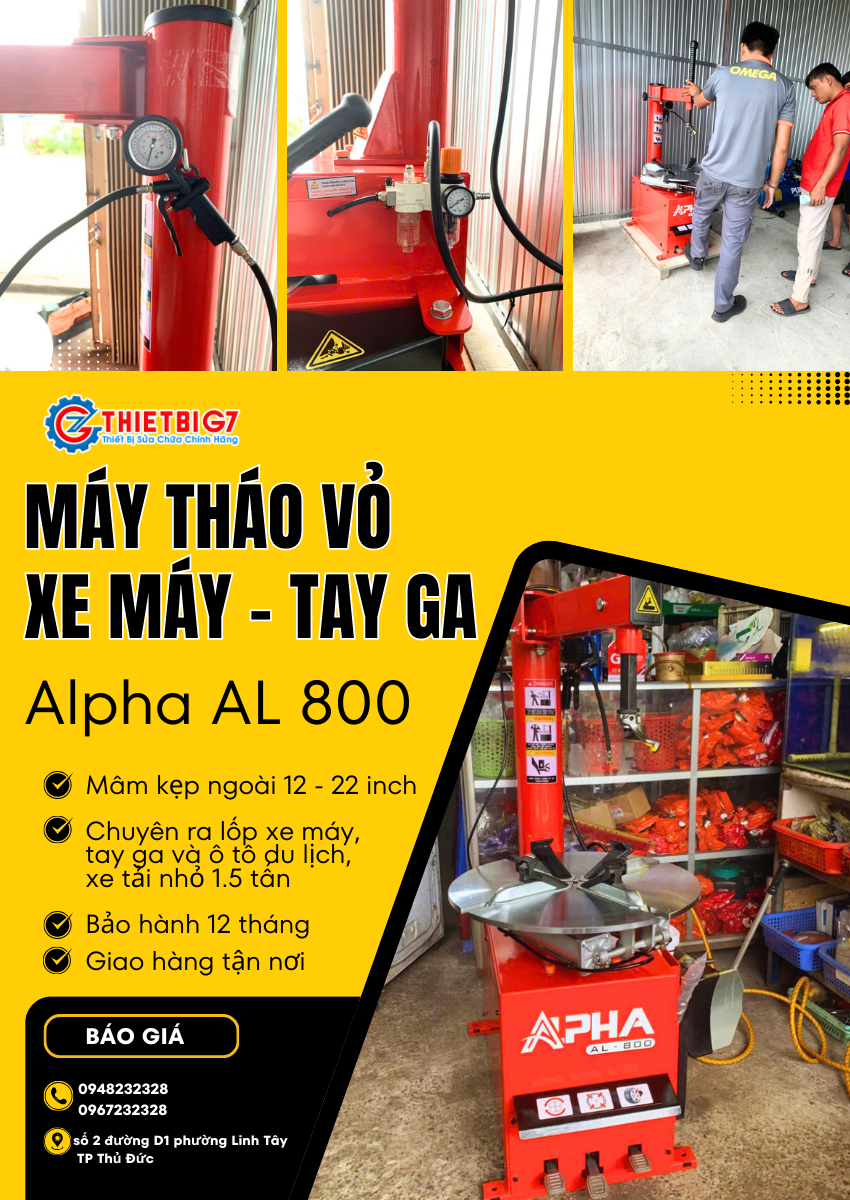 Máy ra lốp giá rẻ – chất lượng ALPHA AL800