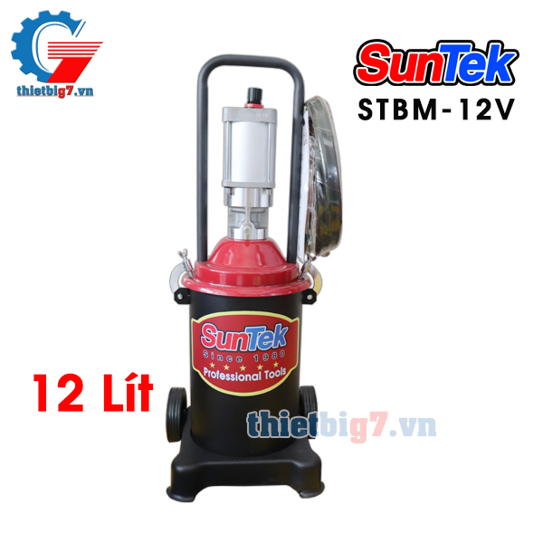 Máy Bơm Mỡ Dùng Khí Nén 12 Lít SUNTEK STBM-12V