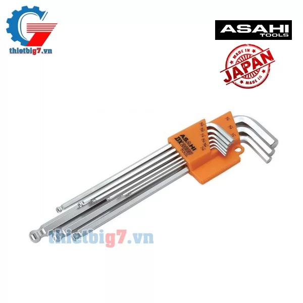 Bộ Lục Giác Bi Hệ Inch 9 Chi Tiết ASAHI AQSE910