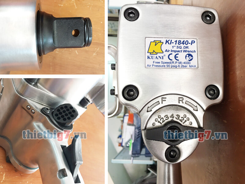 Hình ảnh súng bắn bu lông bằng khí nén 1 inch Kuani KI-1840P