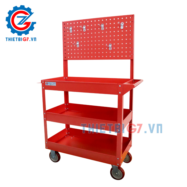 Xe Đựng Đồ Nghề 3 Ngăn Có Giá Treo Dụng Cụ