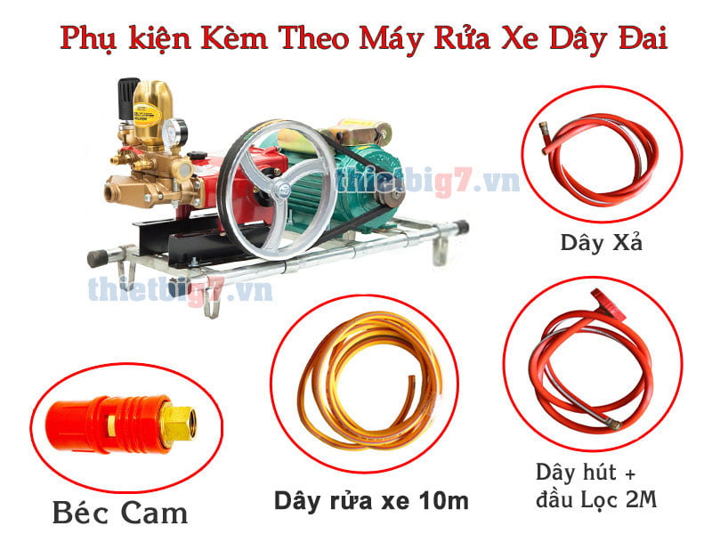 Phụ Kiện kèm theo máy rửa xe Dây Đai