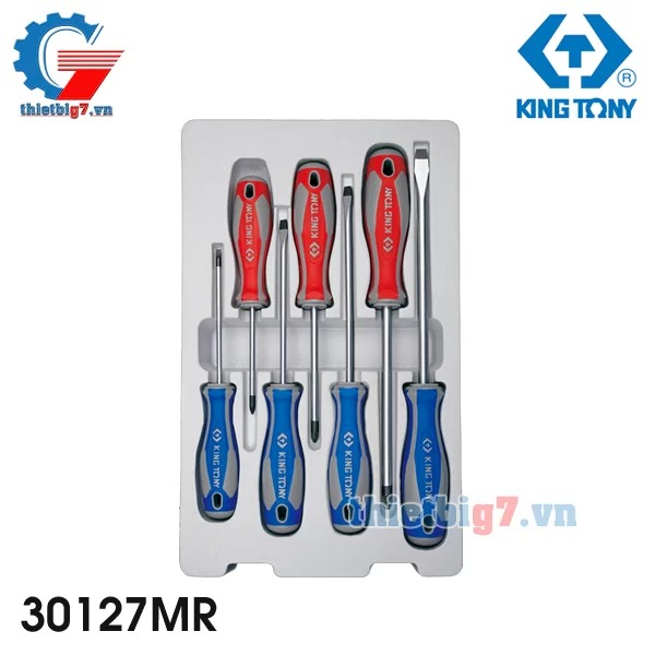 Bộ Tua Vít 7 Cái Hệ Mét Kingtony 30127MR