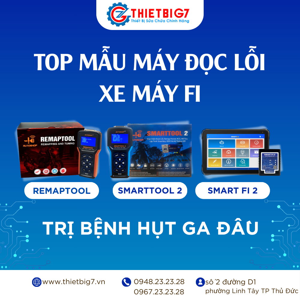 Top máy đọc lỗi xe máy fi trị bệnh “hụt ga đầu” xe Honda