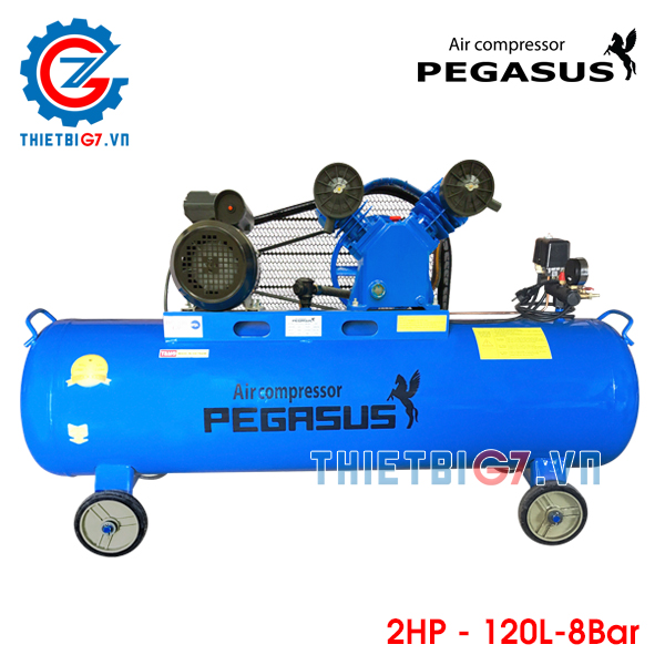 Máy Nén Khí Pegasus 1 Cấp Nén 2HP-120L-8Bar TM-V-0.17/8-120