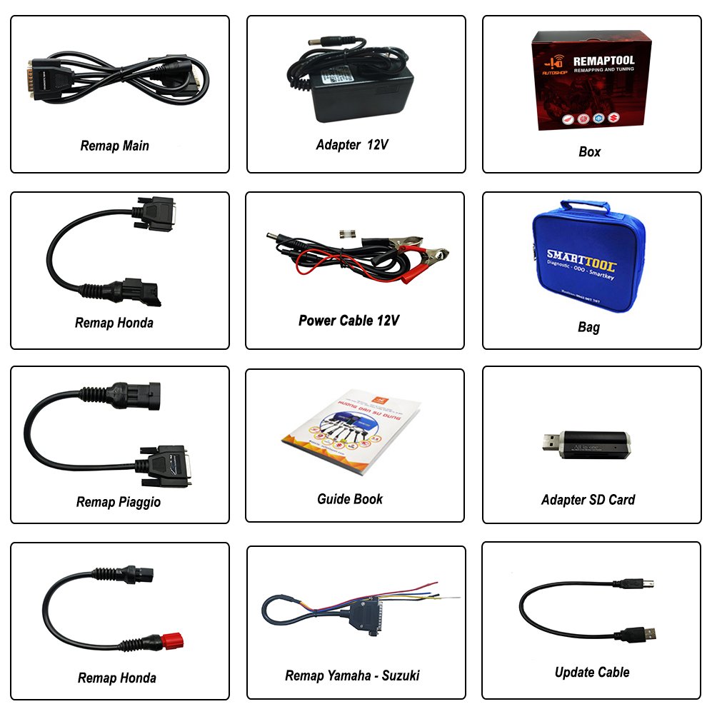 phụ kiện kèm theo Remaptool phụ kiện kèm theo Remaptool
