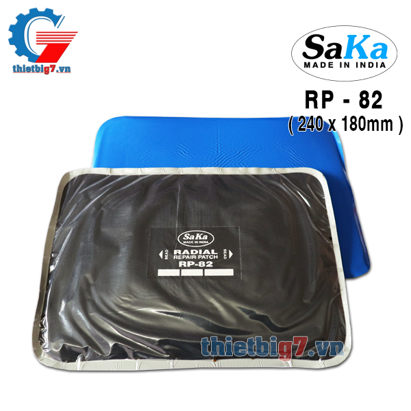 Miếng Vá Lốp Bố Thẳng SAKA RP-82 ( 240x180mm, Hộp 10 miếng )