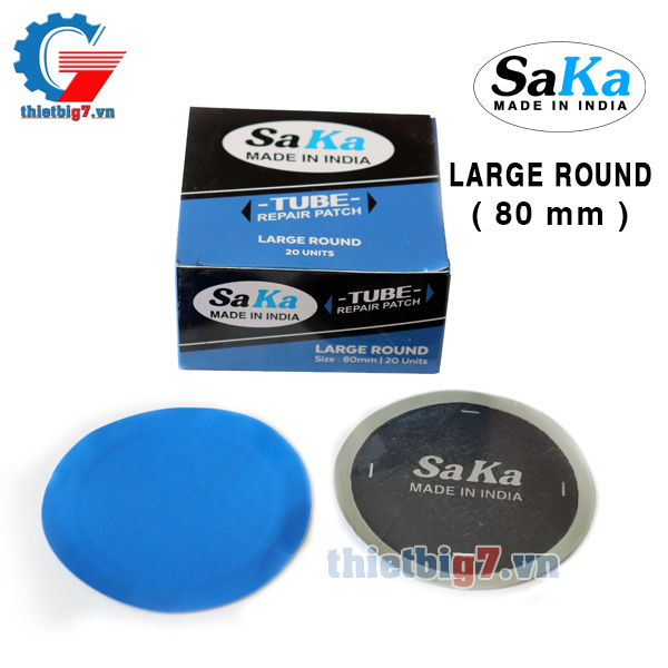 Miếng Vá Săm Lốp Ô Tô SAKA Large Round 80mm ( Hộp 20 miếng )