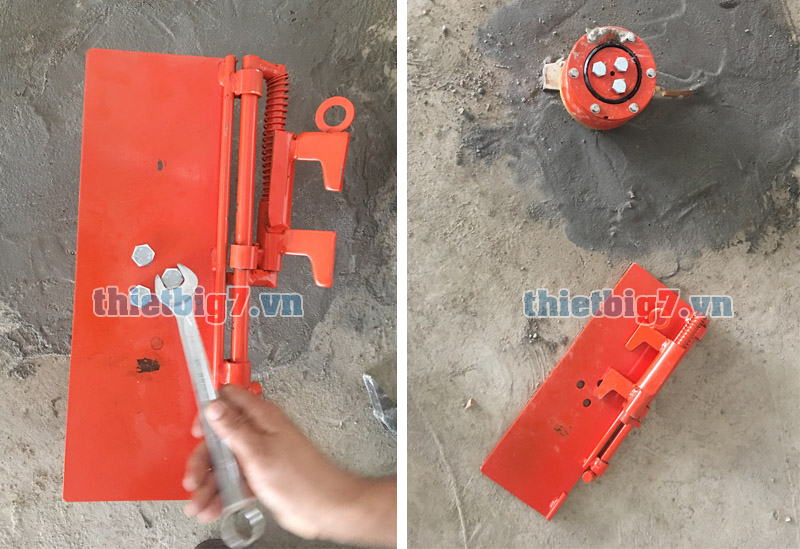 Lắp đặt ben rửa xe máy dùng dầu thủy lực