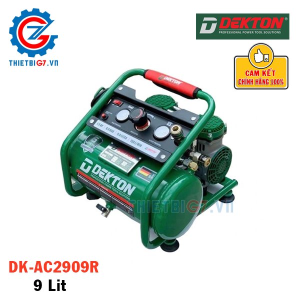 Máy nén khí Dekton DK-AC2909R không dầu 9L chính hãng