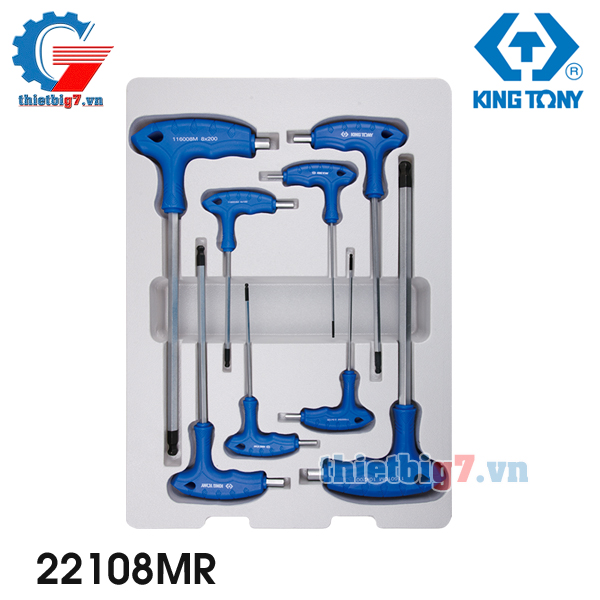 Bộ Lục Giác 8 Chi Tiết Hệ Mét Kingtony 22108MR