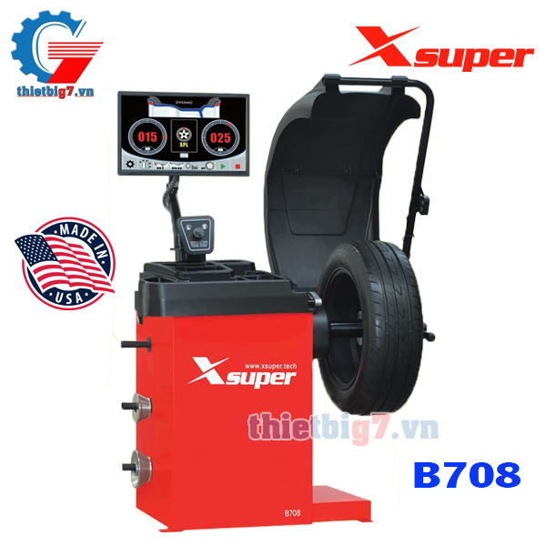 Máy Cân Mâm, Máy Cân Bằng Lốp Ô Tô Tự Động Xsuper B708
