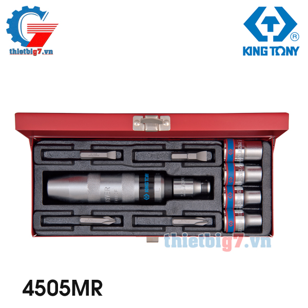 Bộ Mũi Vít Đóng 10 Chi Tiết Kingtony 4505MR