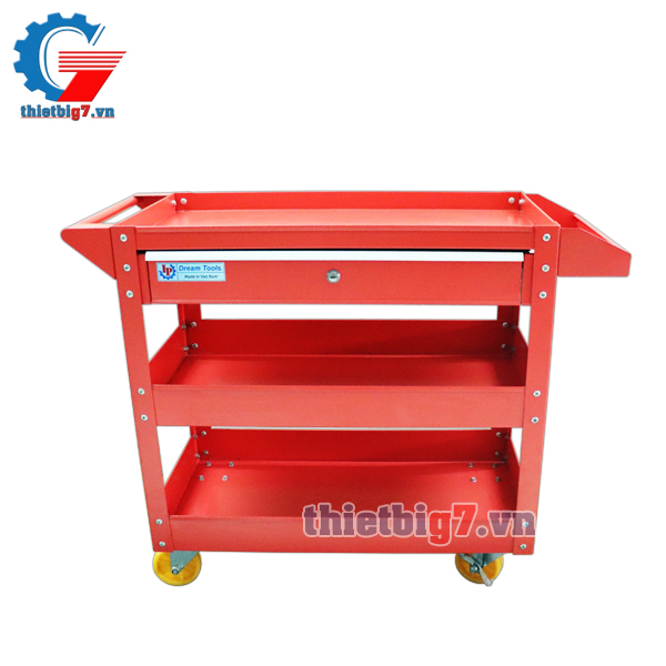 Xe Đẩy Đựng Đồ Nghề 3 Ngăn Có Ngăn Kéo Khóa