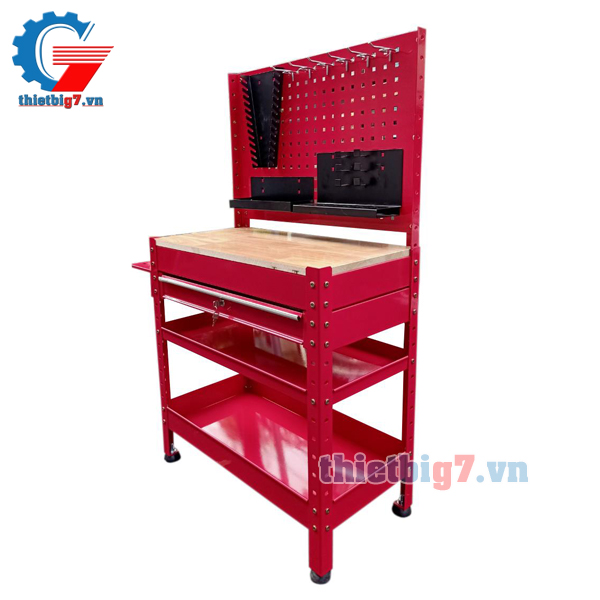 Tủ Đựng Đồ Nghề 3 Ngăn Có Giá Treo Dụng Cụ