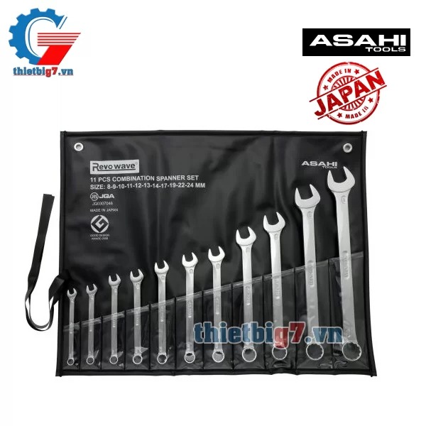 Bộ Cờ Lê Vòng Miệng 11 chi tiết ASAHI 1011M-1-CL