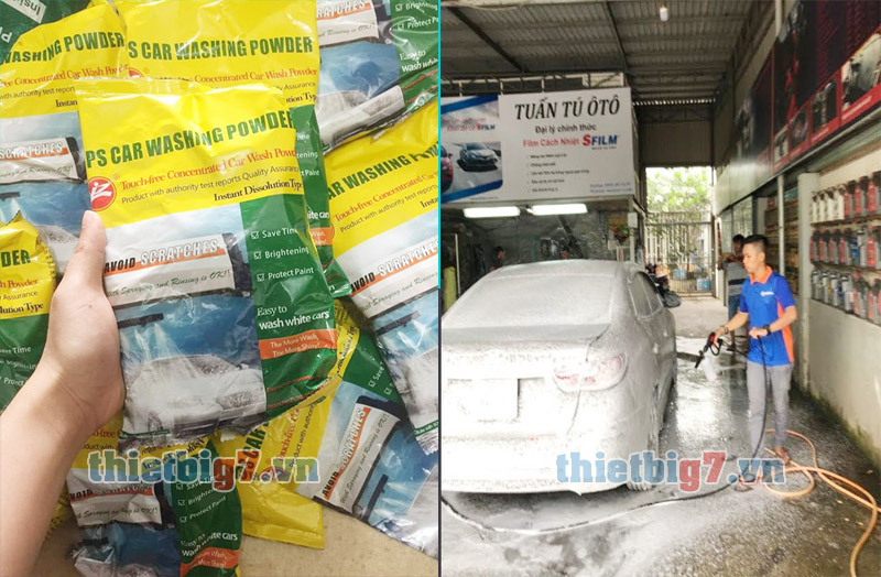 Bột rửa xe không chạm