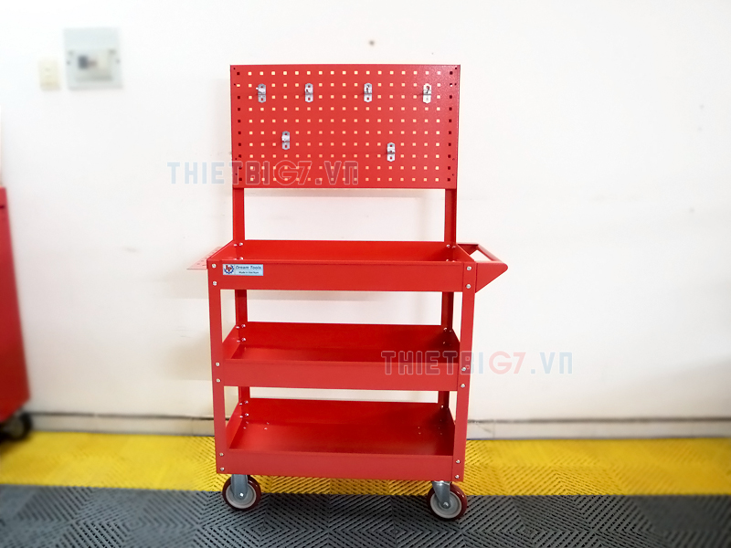 Xe đựng đồ nghề 3 ngăn có pát treo dụng cụ