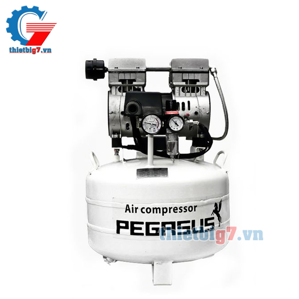 Máy Nén Khí Nha Khoa Không Dầu Pegasus 1HP – 40L