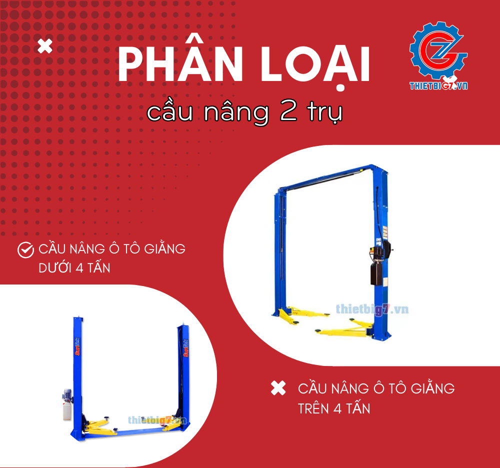 Cầu nâng ô tô 2 trụ cổng trên sử dụng có tốt không?