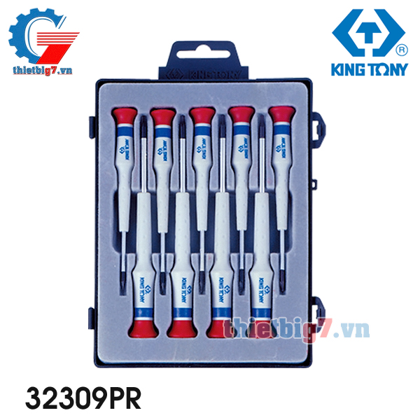 Bộ Tua Vít Điện Tử 9 Cái Hệ Mét Kingtony 32309PR
