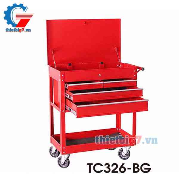 Tủ Đựng Đồ Nghề 4 Ngăn Kéo 2 Khay TARON TC326-BG