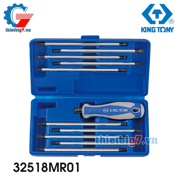 Bộ Vít Hai Đầu 11 Cái Hệ Mét Kingtony 32518MR01