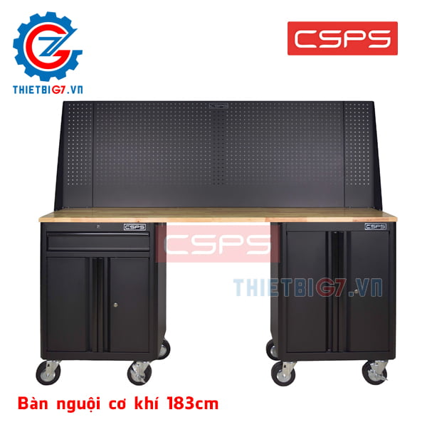 Bàn Nguội Cơ Khí CSPS 183cm – 2 màu đen/đỏ