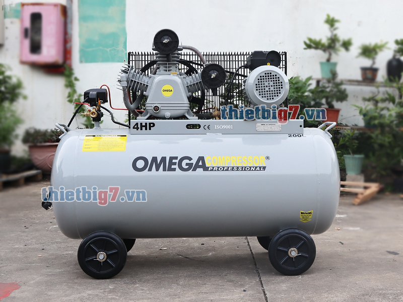 Hình ảnh thực tế máy nén khí OMEGA 4HP-200L-12,5 Bar