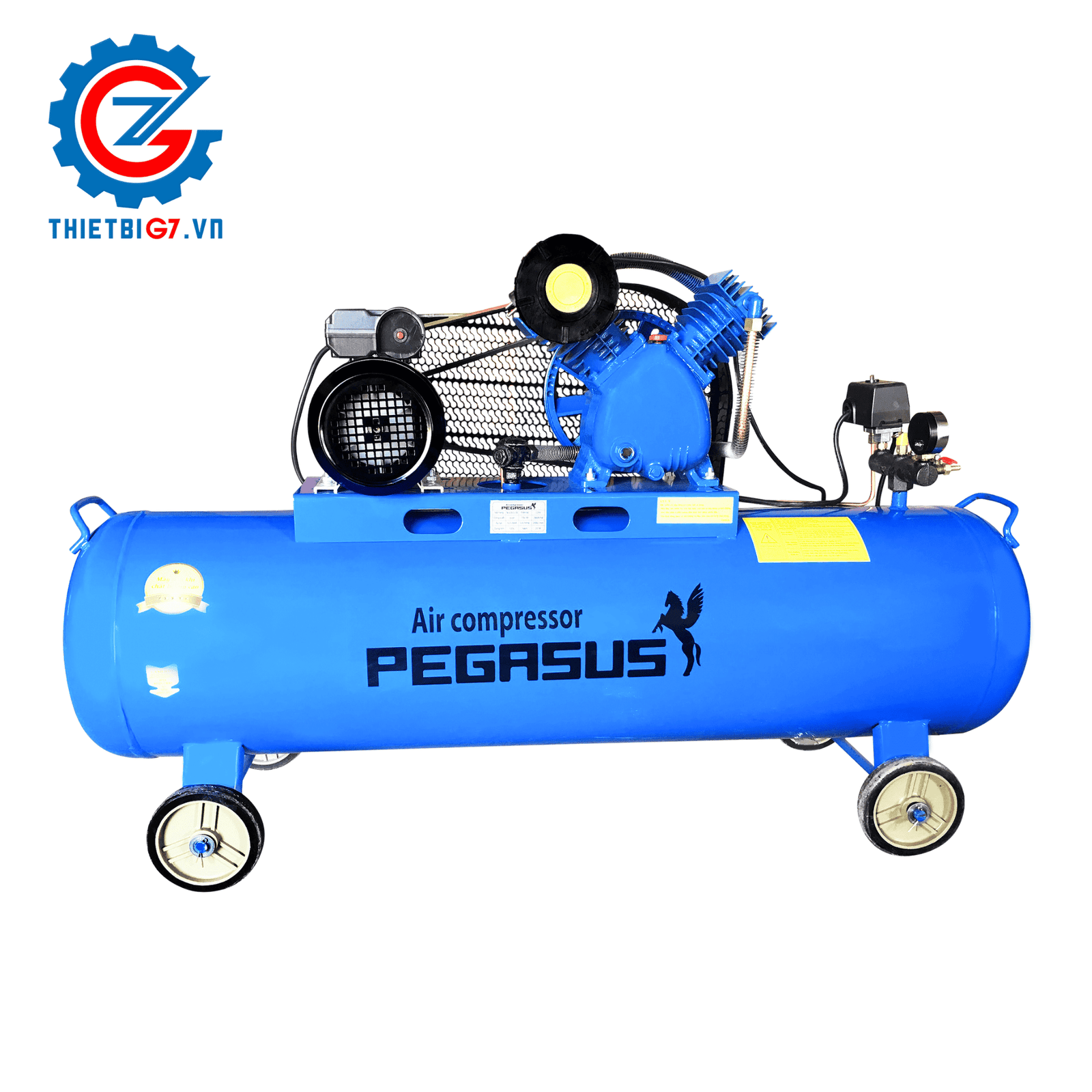 Máy Nén Khí Pegasus 2 Cấp Nén 3HP-180L-12,5Bar