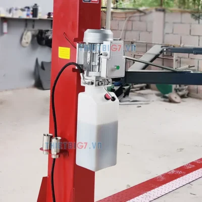 Chi tiết cấu tạo cầu nâng 2 trụ giằng dưới SUNTEK 4000D