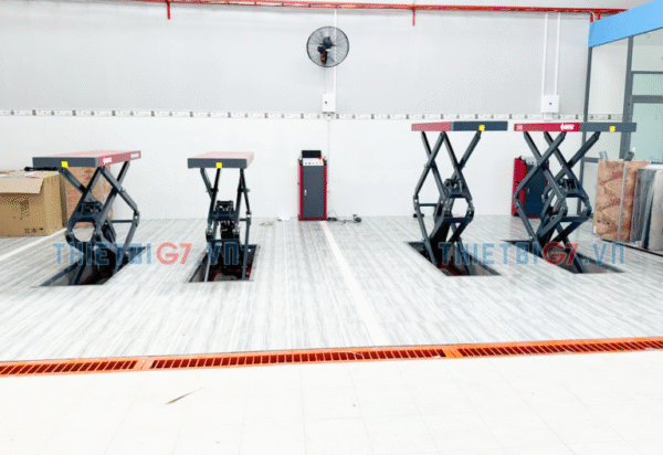 Ưu điểm của Cầu Nâng Ô Tô Cắt Kéo Kiểu Xếp SUNTEK 3500S