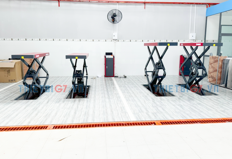 Ưu điểm của Cầu Nâng Ô Tô Cắt Kéo Kiểu Xếp SUNTEK 3500S