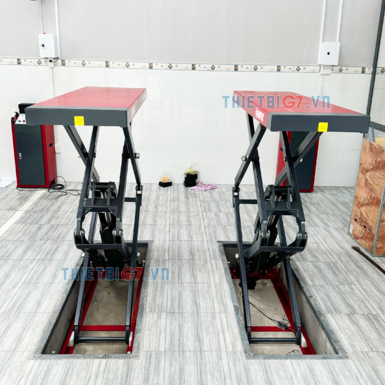 Ưu điểm của Cầu Nâng Ô Tô Cắt Kéo Kiểu Xếp SUNTEK 3500S