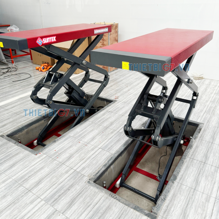Ưu điểm của Cầu Nâng Ô Tô Cắt Kéo Kiểu Xếp SUNTEK 3500S