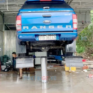 Hình ảnh thực tế cầu nâng rửa xe ô tô lắp nổi