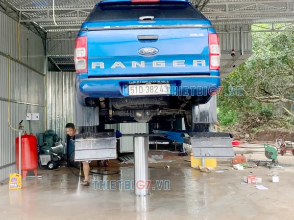 Hình ảnh thực tế cầu nâng rửa xe ô tô lắp nổi