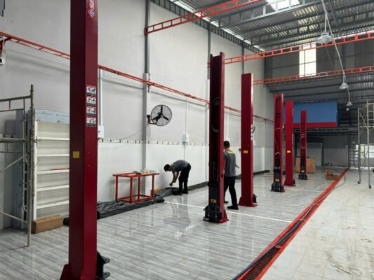 Lắp Đặt Cầu Nâng 2 Trụ