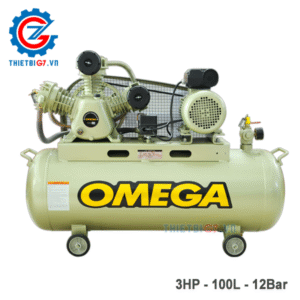 Máy Nén Khí OMEGA 2 Cấp Nén 3HP – 12Bar – 100L
