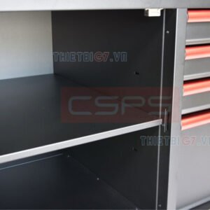 Tủ Đựng Dụng Cụ Đồ Nghề CSPS 132cm – 05 hộc kéo màu đen/trắng