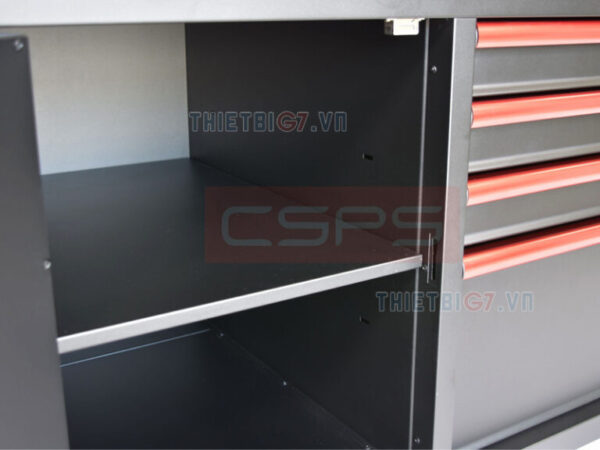 Tủ Đựng Dụng Cụ Đồ Nghề CSPS 132cm – 05 hộc kéo màu đen/trắng