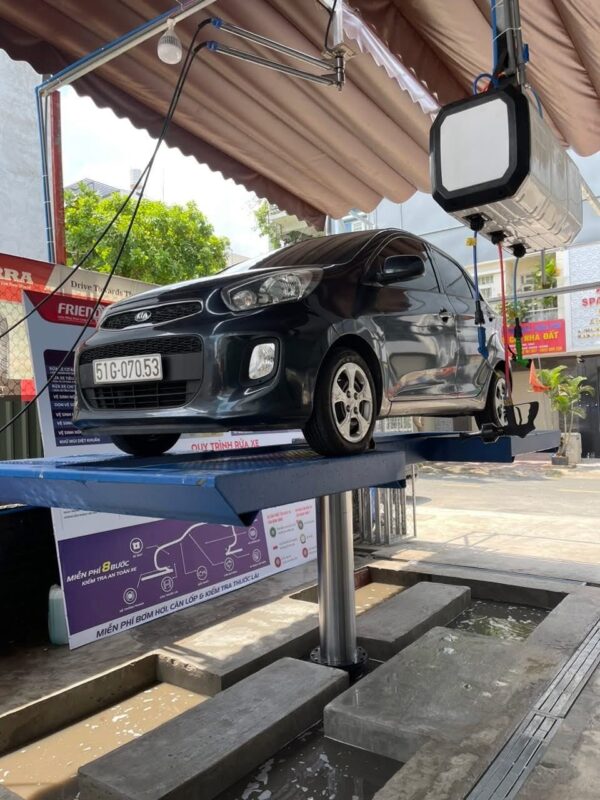 Cầu nâng 1 trụ rửa xe ô tô