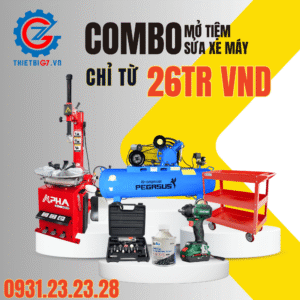 COMBO MỞ TIỆM SỬA XE MÁY NHỎ – ĐẦU TƯ NHỎ, LỢI NHUẬN LỚN