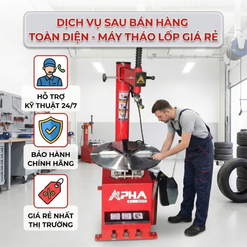 Dịch vụ sau bán hàng máy ra vào lốp giá rẻ thietbig7.vn - Hỗ trợ kỹ thuật 24/7 và bảo hành chính hãng