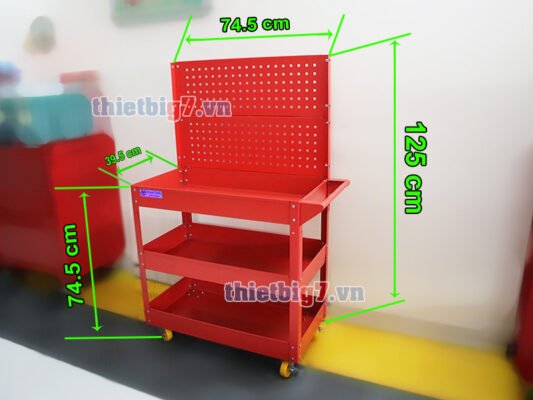 Xe đựng đồ nghề 3 ngăn