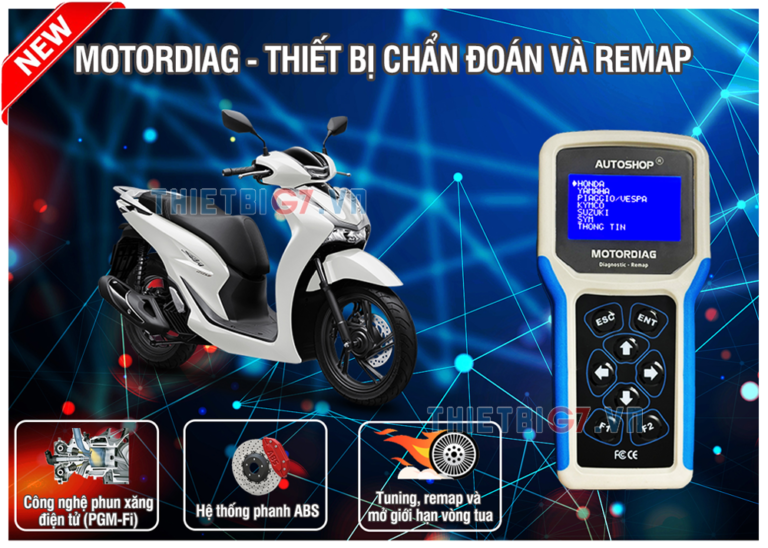 MOTORDIAG – thiết bị đọc lỗi đa năng mới ra mắt
