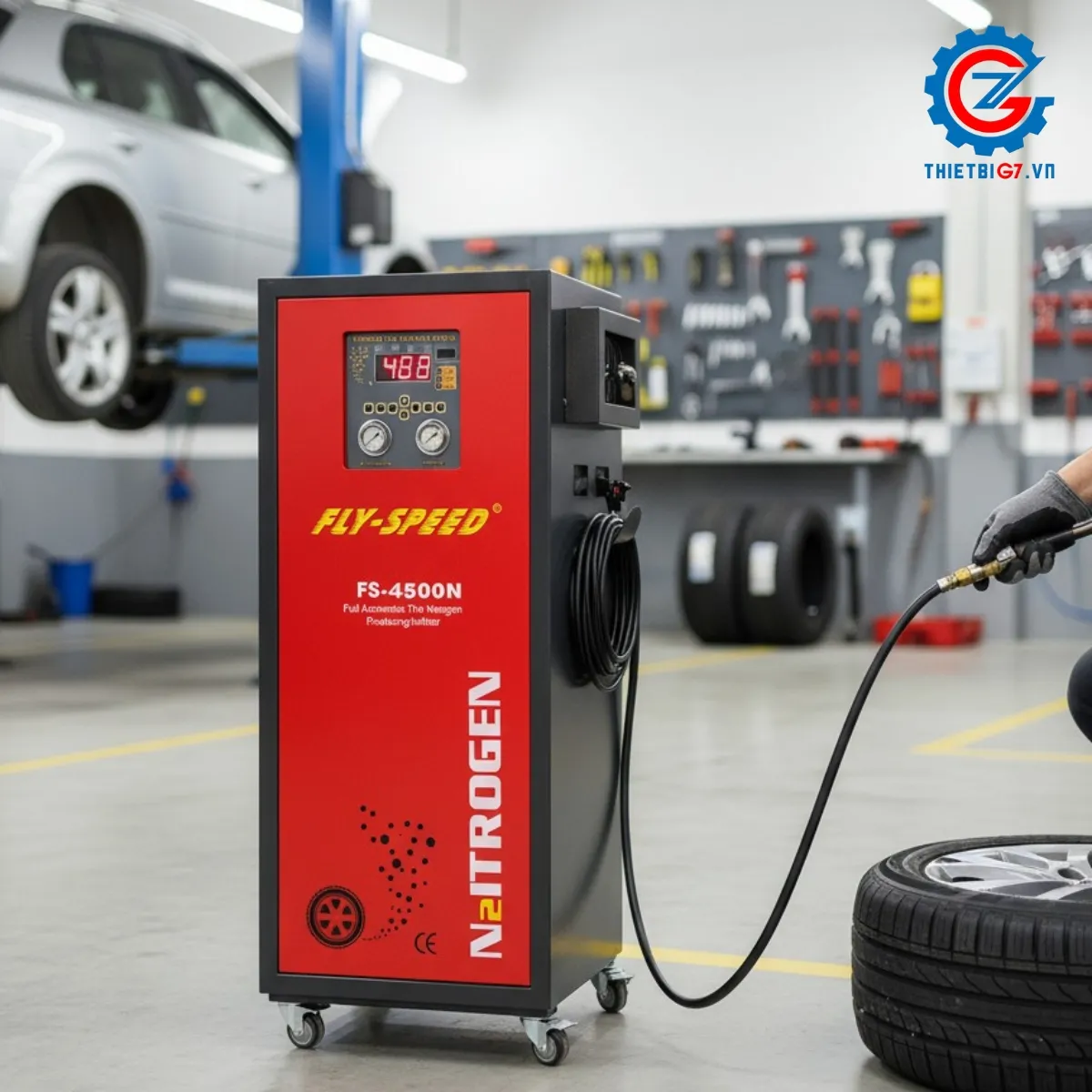 Bảng điều khiển Máy Tạo Khí Nitơ FS-N4500 hiển thị áp suất