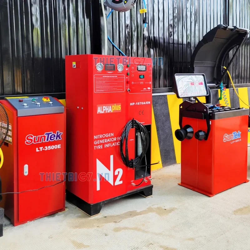 Sử dụng thiết bị bơm khí ni tơ tự động giúp giảm tình trạng cháy nổ lốp xe