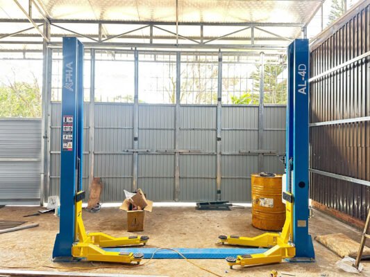 Hình ảnh bàn giao cầu nâng 2 trụ ALPHA tại ĐakSong