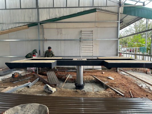 Hình ảnh bàn giao cầu nâng cánh bướm tại ĐakSong